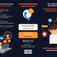 Broszura: Cyberprzemoc nie rani ciała lecz duszę (Młodzież)