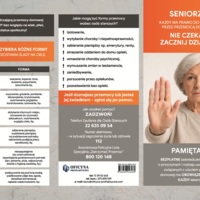 Broszura:  Przemoc Seniorzy