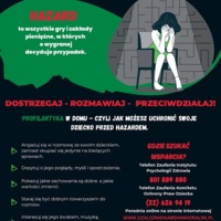 Plakat: Hazard dostrzegaj rozmawiaj  (Rodzice)