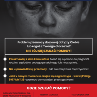 Plakat Reaguj na Przemoc Domową (Młodzież)