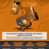Plakat: E-papierosy i woreczki nikotynowe (Sprzedawcy)