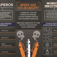 Broszura: E-papierosy i woreczki nikotynowe (Uczniowie)