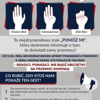 Plakat: Gest Przemocy