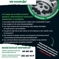 Plakat: Hazard dostrzegaj rozmawiaj (Pedagodzy)