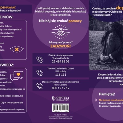 Broszura:   Depresja (Młodzież)