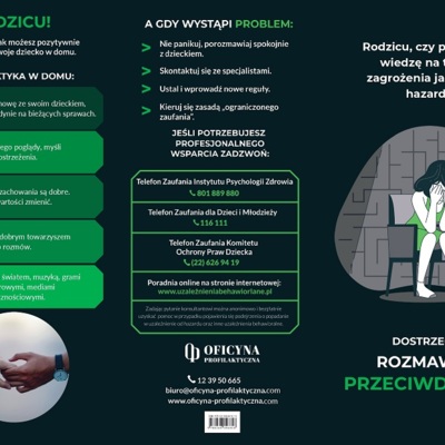 Broszura: Hazard dostrzegaj rozmawiaj (Rodzice)