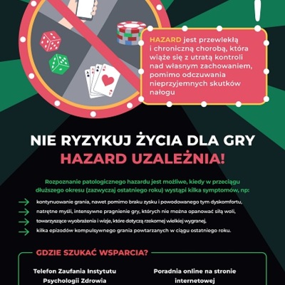 Plakat: Hazard dostrzegaj rozmawiaj (Dorośli)