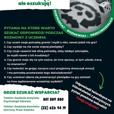 Plakat: Hazard dostrzegaj rozmawiaj (Pedagodzy)