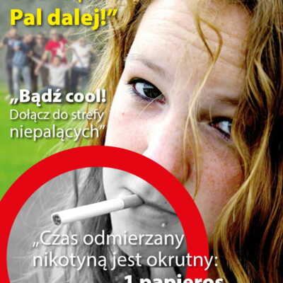 Plakat: Profilaktyka uzależnienia od nikotyny dla młodzieży