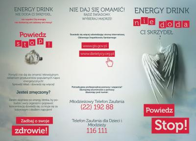 Ulotka: Profilaktyka stosowania energy drinków