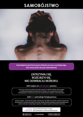 Plakat: Samobójstwo (Młodzież)