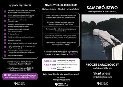 Broszura: Samobójstwo (Pedagodzy)