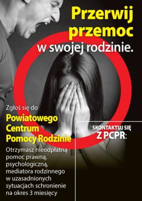Plakat: Promocja pomocy dla osób doświadczających przemocy w rodzinie
