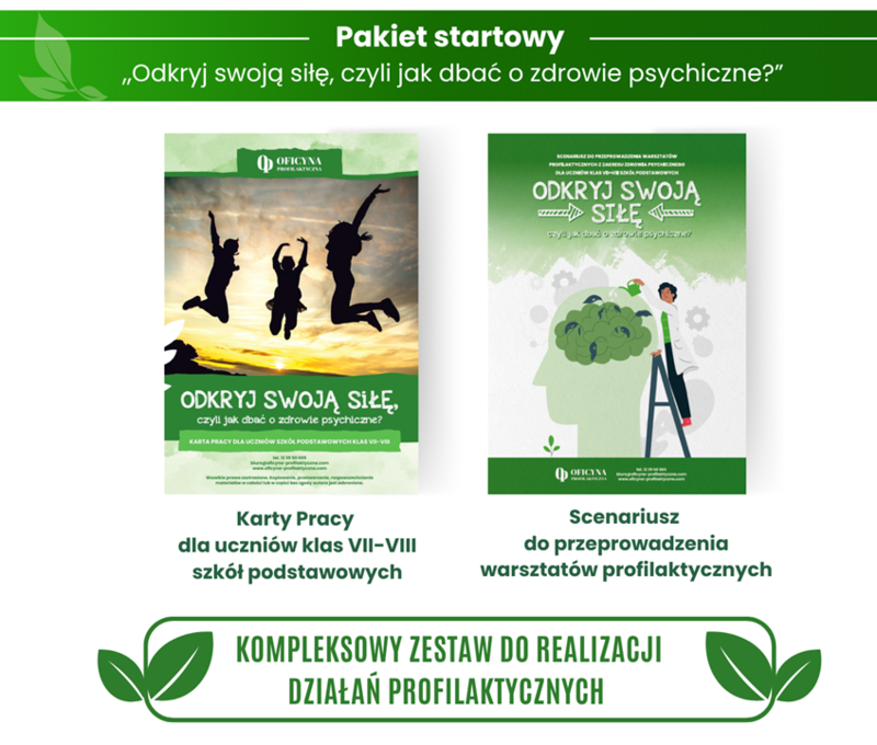 Pakiet startowy „Odkryj swoją siłę, czyli jak dbać o zdrowie psychiczne?” 