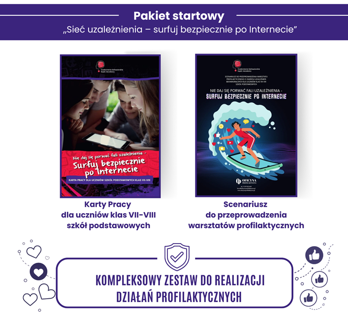 Pakiet startowy „Sieć uzależnienia – surfuj bezpiecznie po Internecie”