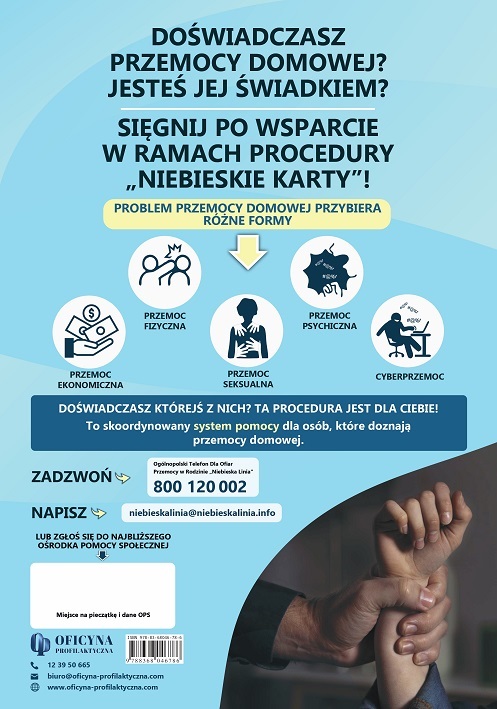 Plakat: Niebieska Karta