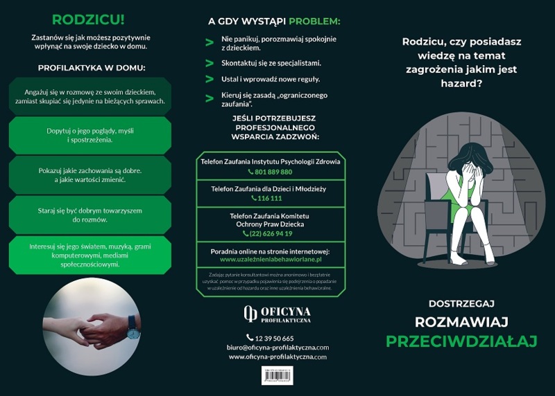 Broszura: Hazard dostrzegaj rozmawiaj (Rodzice)