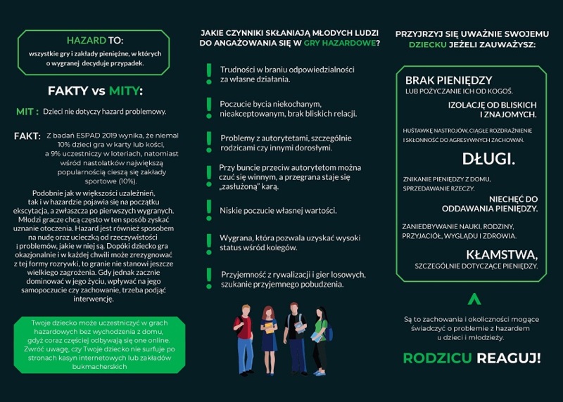 Broszura: Hazard dostrzegaj rozmawiaj (Rodzice)