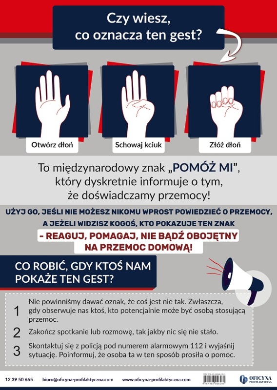 Plakat: Gest Przemocy