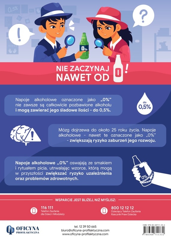 Plakat: „Nie zaczynaj nawet od 0!