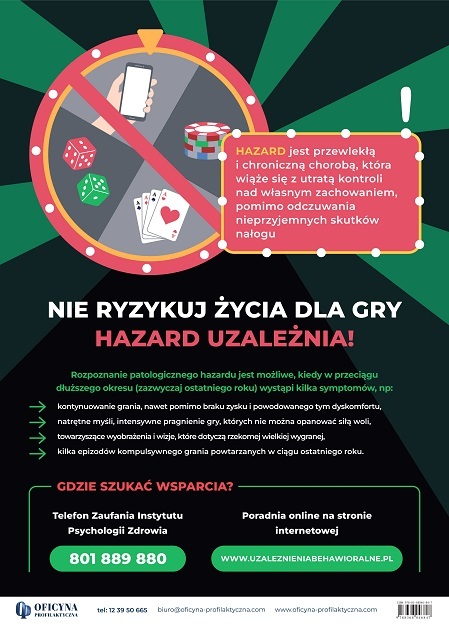 Plakat: Hazard dostrzegaj rozmawiaj (Dorośli)