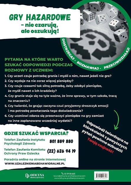 Plakat: Hazard dostrzegaj rozmawiaj (Pedagodzy)