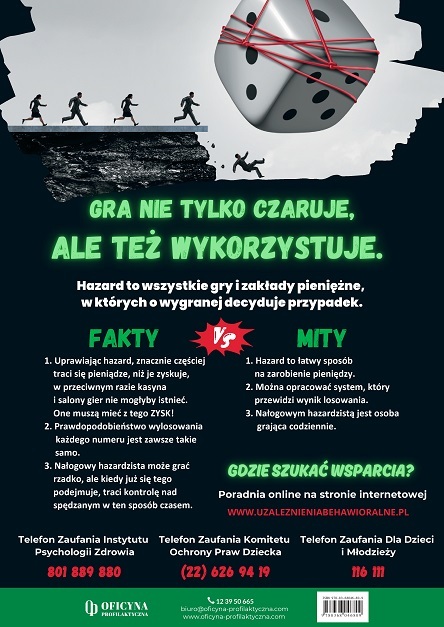 Plakat: Hazard dostrzegaj rozmawiaj (Młodzież)